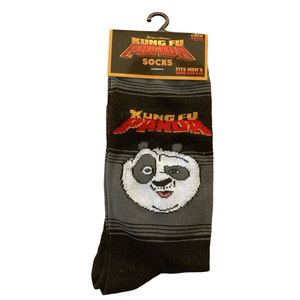 King Fu Panda men’s crew socks 6-12